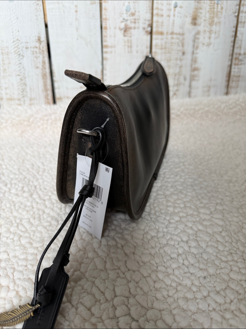 Coach Waverly in black Loved Leather NWT - Picture 4 of 9